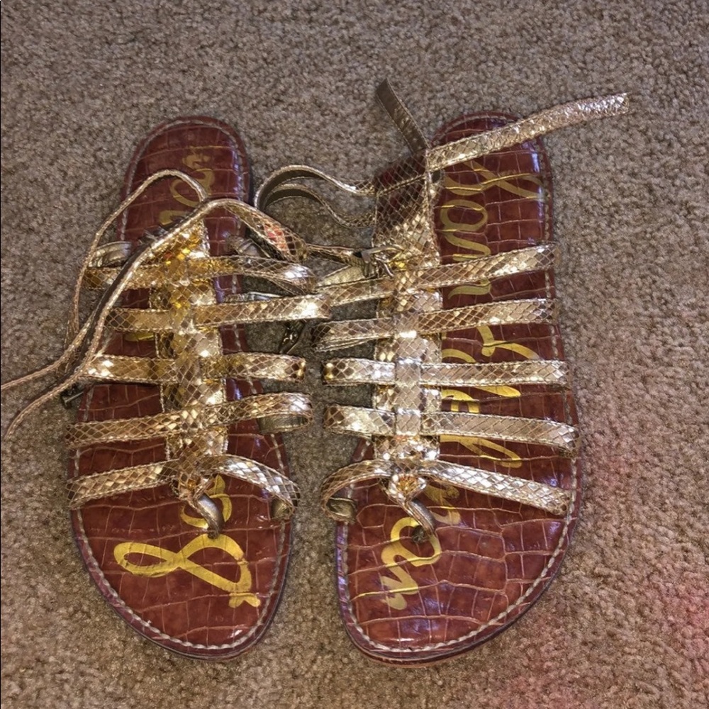 Gold sandals